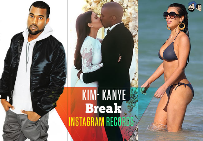 Kim- Kanye Break Instagram Records