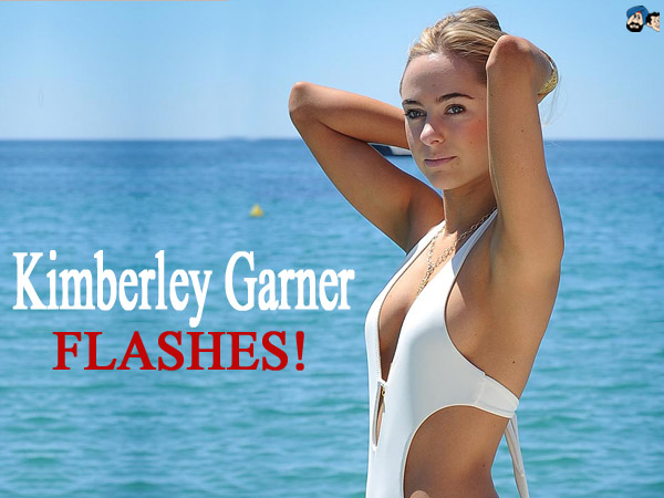 Kimberley Garner FLASHES!