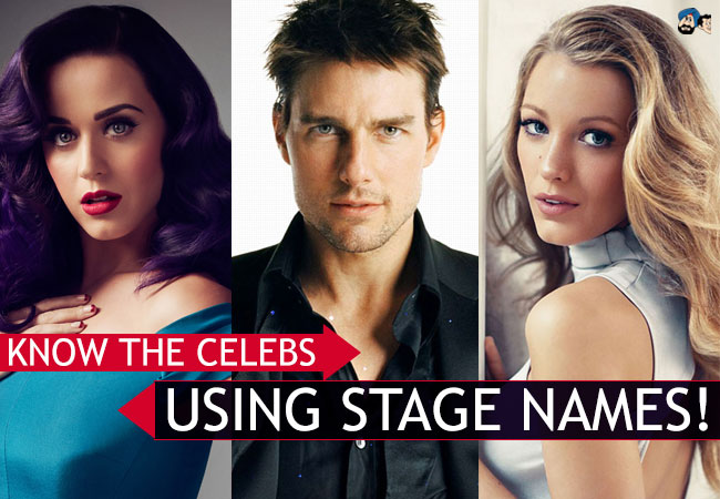 Know the Celebs using Stage Names!