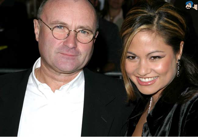 Phil Collins and Orianne Cevey