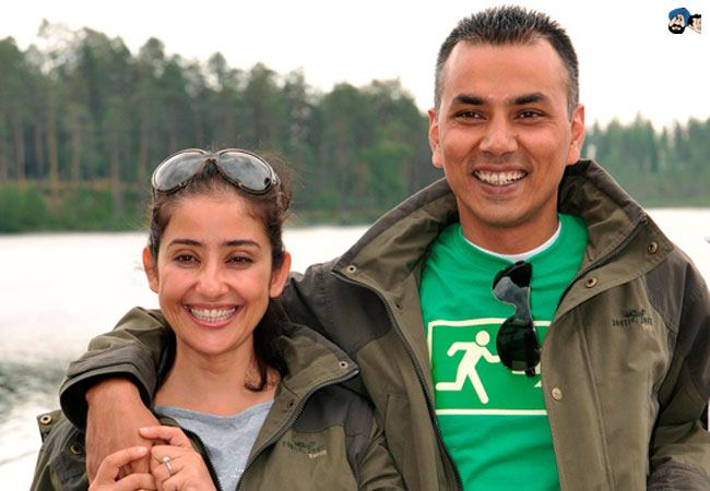Manisha Koirala and Samrat Dahal