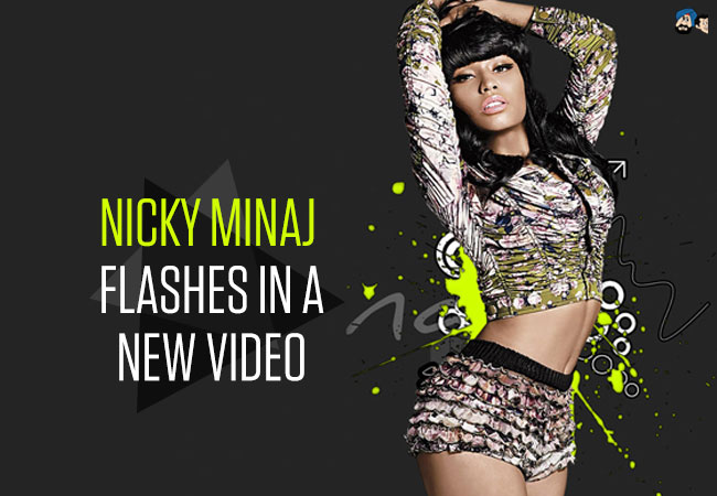 Nicky Minaj  Flashes In A New Video