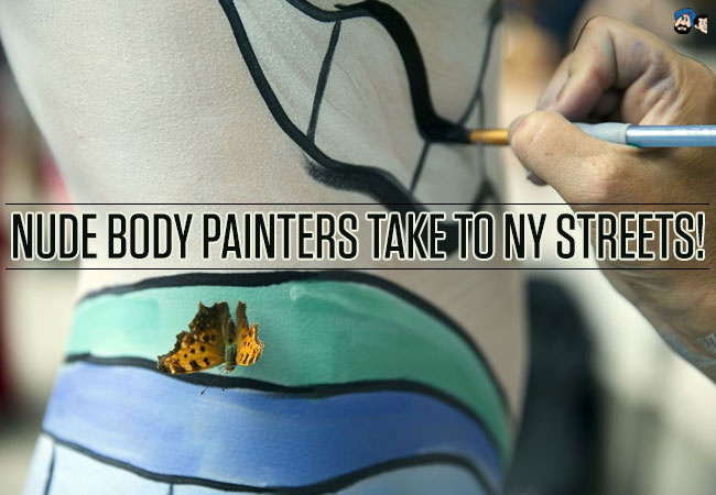 Nude Body Painters take to NY Strrets!