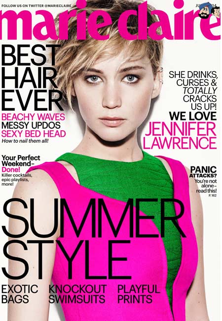 Jennifer Lawrence -Marie Claire