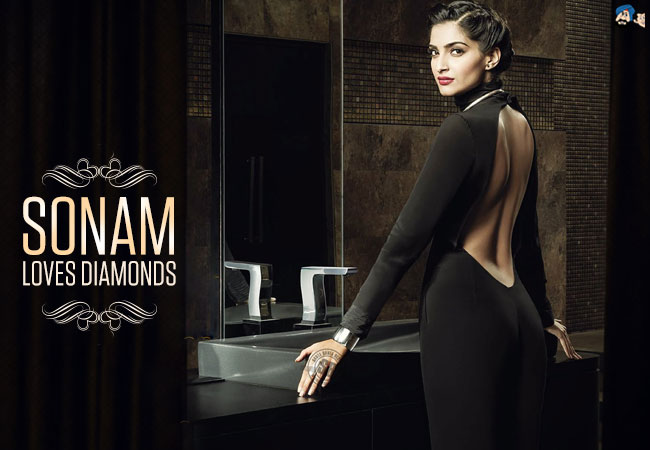 Sonam loves Diamonds