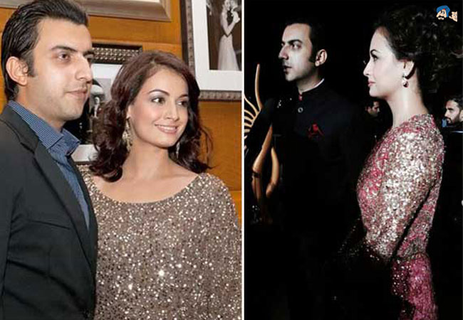 Dia Mirza and Sahil Sangha
