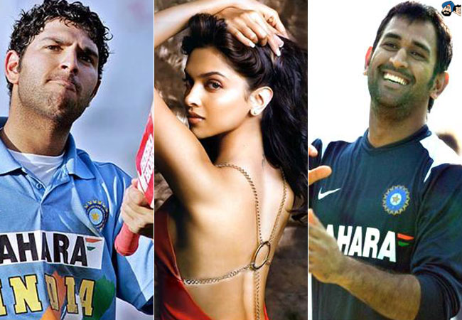 MS Dhoni - Deepika Padukone - Yuvraj Singh