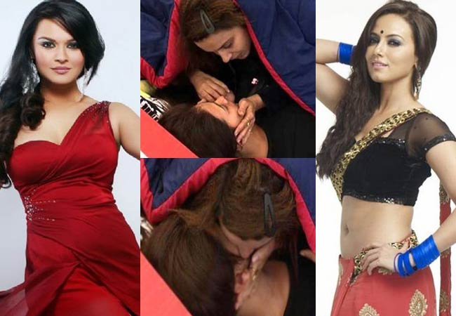 Aashka Goardia and Sana Khan
