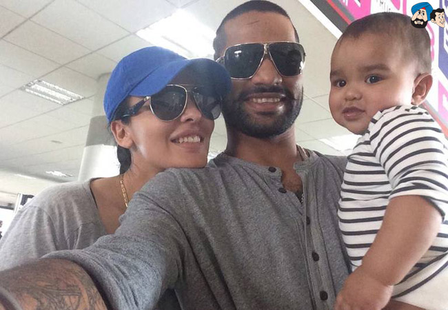 Shikhar Dhawan and Ayesha Mukherjee (India)