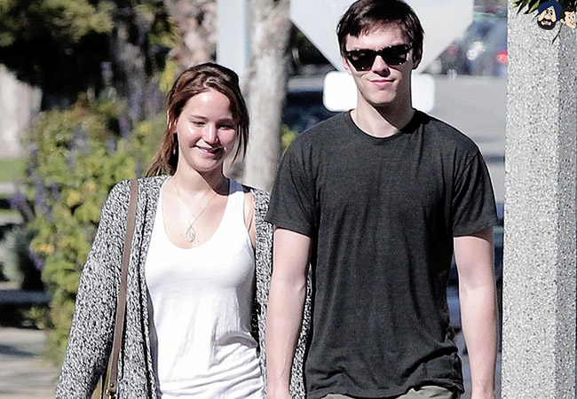 Nicholas Hoult and Jennifer Lawrence
