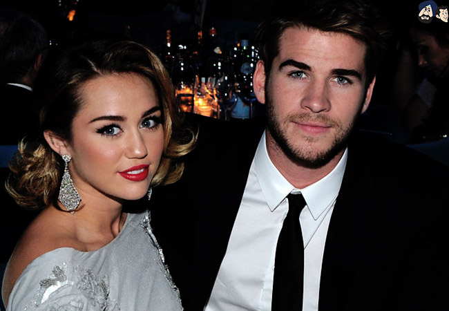 Liam Hemsworth and Miley Cyrus