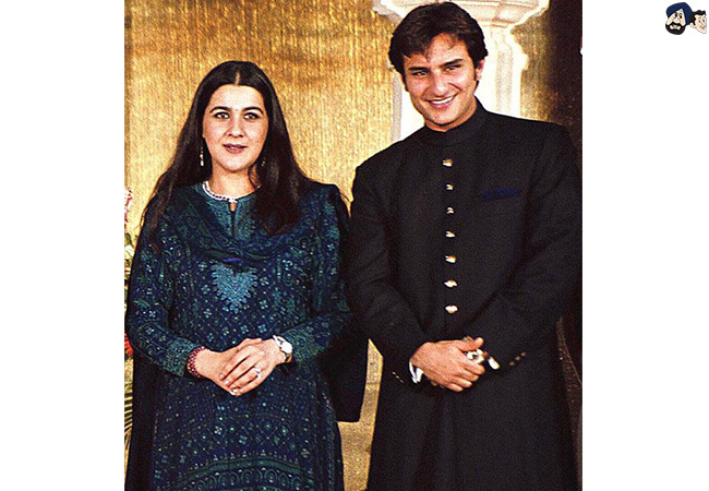 Saif Ali Khan and Amrita Singh