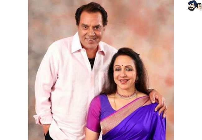 Dharmendra and Hema Malini