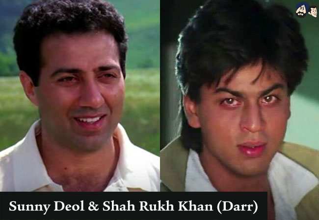 Sunny Deol & Shah Rukh Khan (Darr)