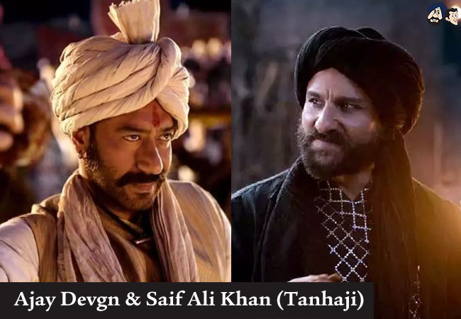 Ajay Devgn & Saif Ali Khan (Tanhaji)