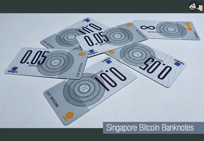 Singapore Bitcoin Banknotes