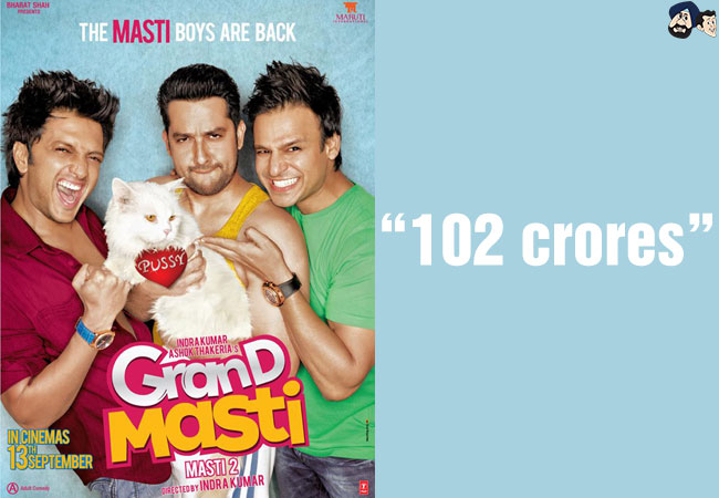 Grand Masti - 102 crore