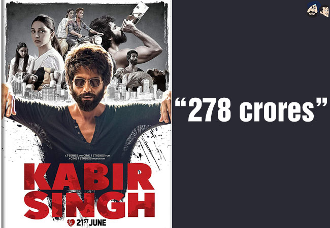 Kabir Singh - 278 crores