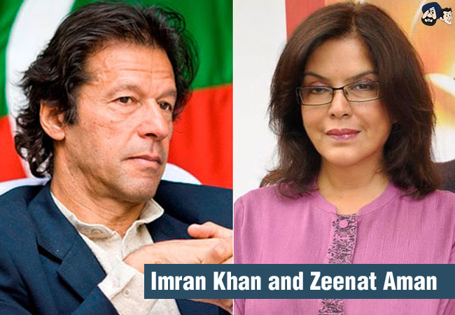 Imran Khan and Zeenat Aman
