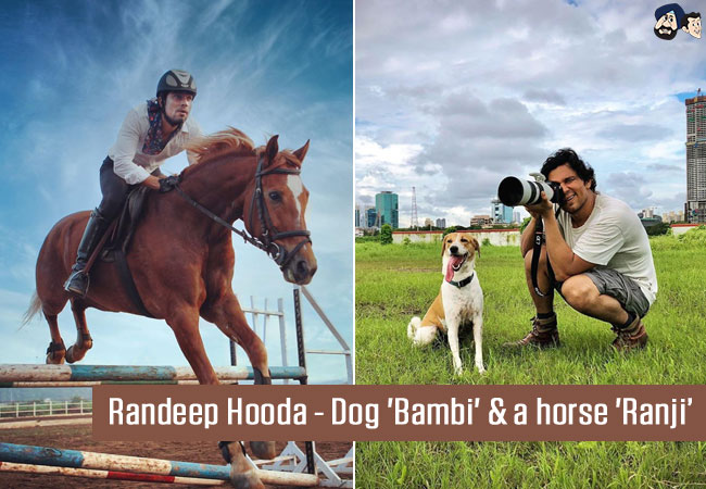 Randeep Hooda - Dog 'Bambi' & a horse 'Ranji'