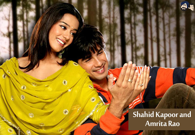 Shahid Kapoor and Amrita Rao