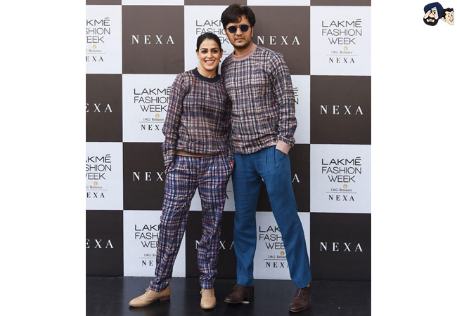 Genelia and Ritesh Deshmukh (Lakme Fashion Week)