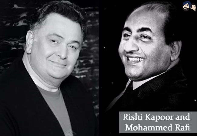 Rishi Kapoor and Mohammed Rafi
