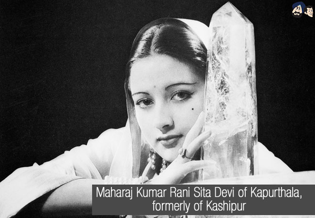 Maharaj Kumar Rani Sita Devi of Kapurthala, formerly of Kashipur