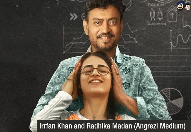 Irrfan Khan and Radhika Madan (Angrezi Medium)