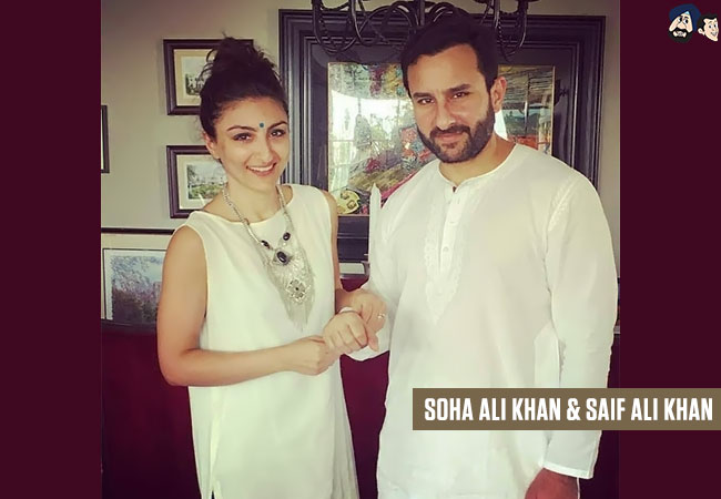 Soha Ali Khan & Saif Ali Khan
