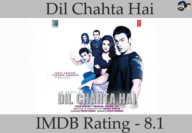 Dil Chahta Hai (2001): IMDB Rating - 8.1