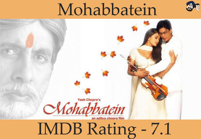 Mohabbatein (2000): IMDB Rating - 7.1
