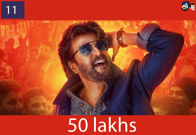 Rajinikanth: 50 lakhs