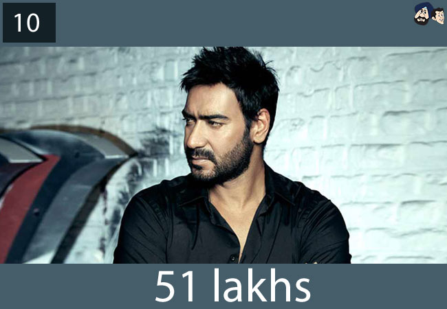 Ajay Devgn: 51 lakhs