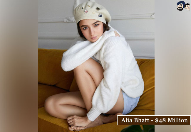Alia Bhatt - $48 Million