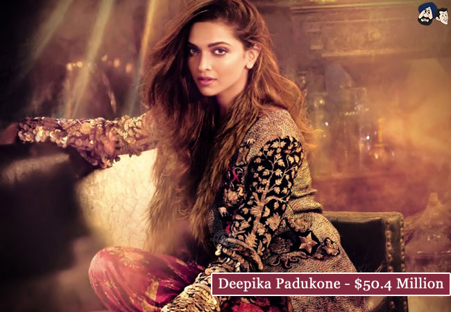 Deepika Padukone - $50.4 Million