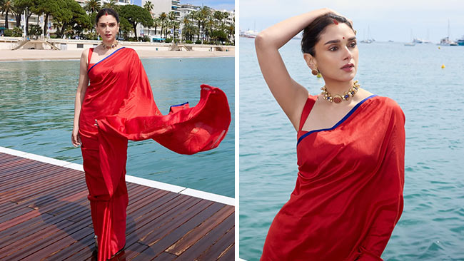 Aditi Rao Hydari: Understated Elegance in Red