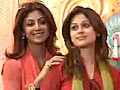 Shilpa and Shamita`s Ganpati