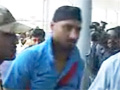 Harbhajan Punches Lensman