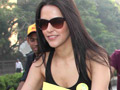 Neha Dhupia at Cyclogreen Marathon