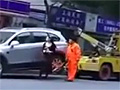 Woman Refuses to Get Towed