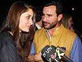 Kareena Kapoor, Malaika Arora, Amrita Arora, Karishma Kapoor, Mika, and Saif Ali Khan at the premiere of Agent Vinod