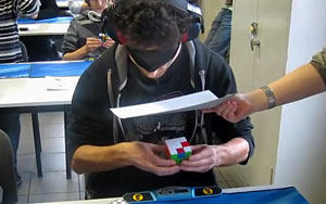 World Record for Solving Rubik's Cube Blindfolded 