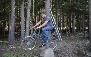 Bicycle-Powered Tree House Elevator