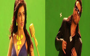 Mika &Shibani shoot for a Punjabi Song