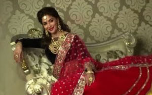 Madhuri shoots for a Jewellery Ad