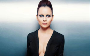 Kangna black and bold on the cover 