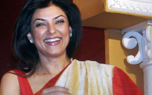 Sushmita Sen Celebrates Durga Puja 