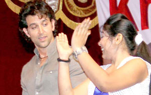 Hrithik at a Dandiya Raas Event