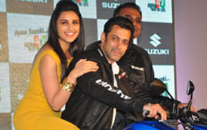 Parineeti And Salman Turn Bike Riders 